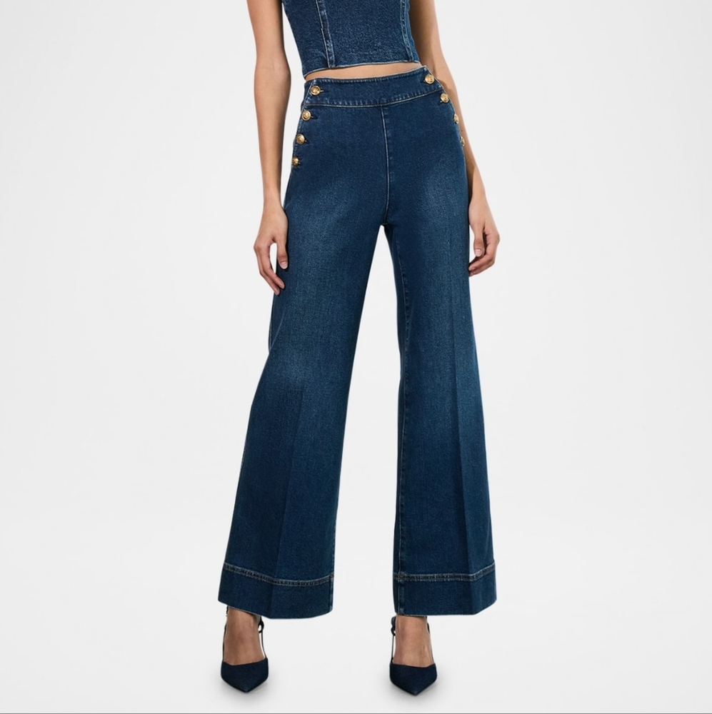 Alice + Olivia Narin High-Rise Jeans